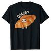 Funny Croissant Cat Meme Graphic T Shirts High Street Fashion Trend Short Sleeve T-shirt Unisex 100% Cotton Oversized T-shirts