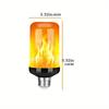 2 Stück/Set LED-Flammenbirnen für den Außenbereich, 4-Modus, E26-Sockel, blinkende Flammenbirnen für Partys, Heimdekoration, Weihnachtsdekoration.