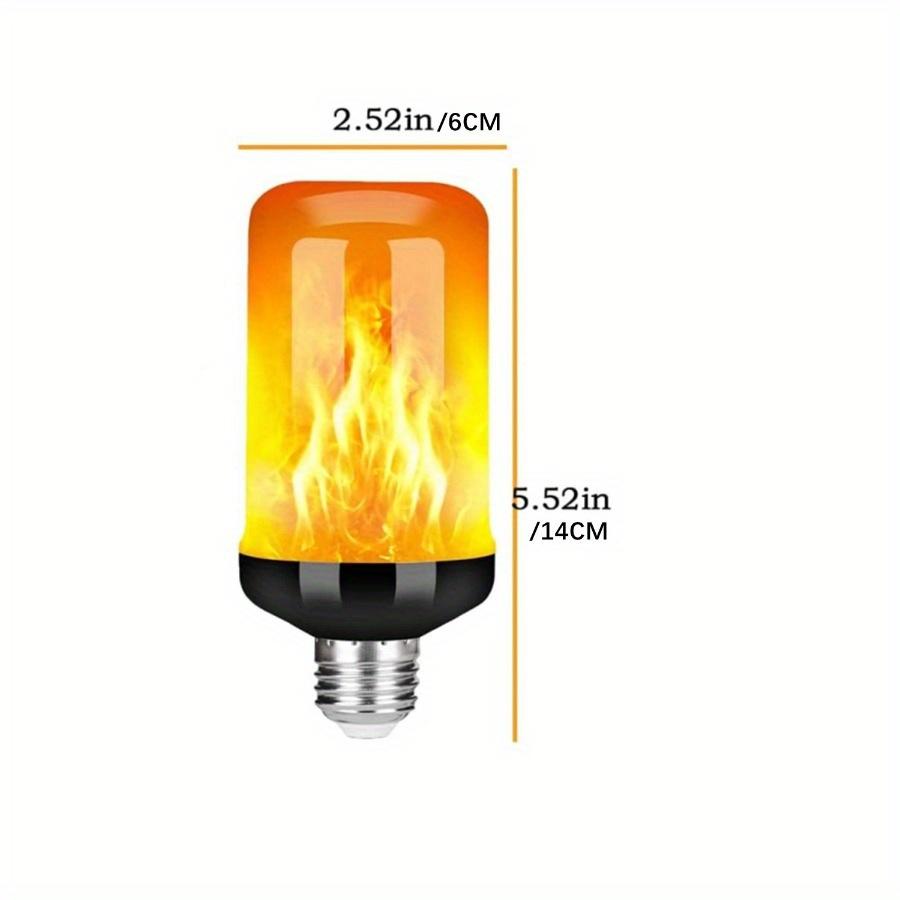 2 Stück/Set LED-Flammenbirnen für den Außenbereich, 4-Modus, E26-Sockel, blinkende Flammenbirnen für Partys, Heimdekoration, Weihnachtsdekoration.