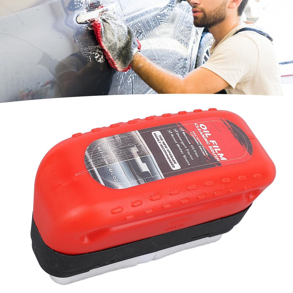 2pcs 120ml Oil Film Cleaner Improves Clarity Prevents Rain and Fog Glass Cleaning Board for Windscreen Side Window Mirrors