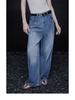Autumn 2025 Women's Retro Washed Wide-Leg Jeans - Stylish, Versatile Design