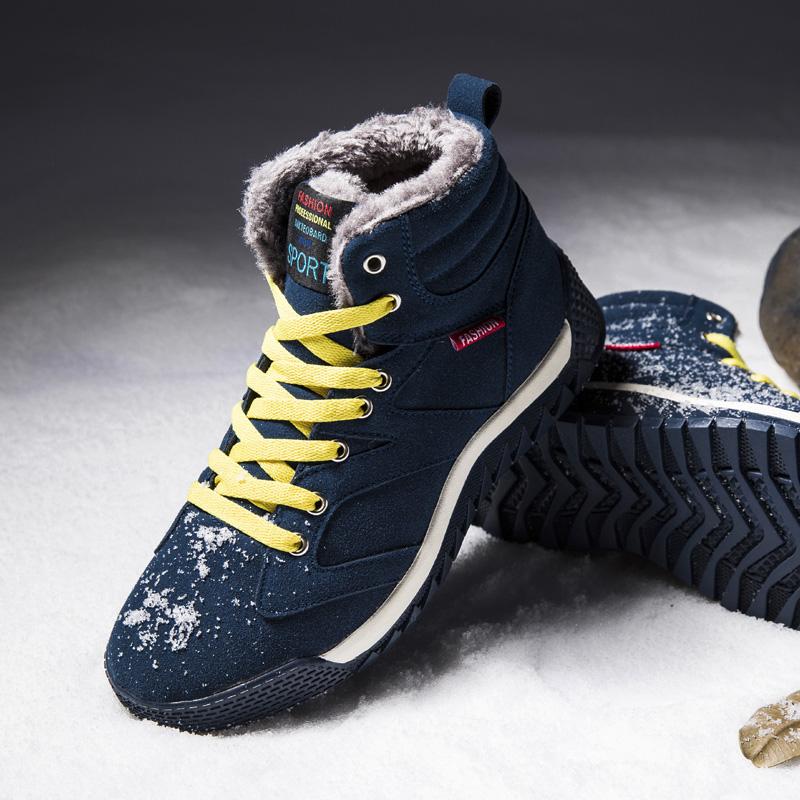 Fashion New Motorcycle Boots Men High Top Sneakers For Men Winter Casual Walking Sneakers Ankle Boots Men Punk Snow Shoes Large Size 48