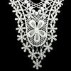 Fashion Milk Silk Flower Neckline Collar DIY Embroidery Back Collar Applique Hollow Trim Lace Fabric For Dress Scrapbooking