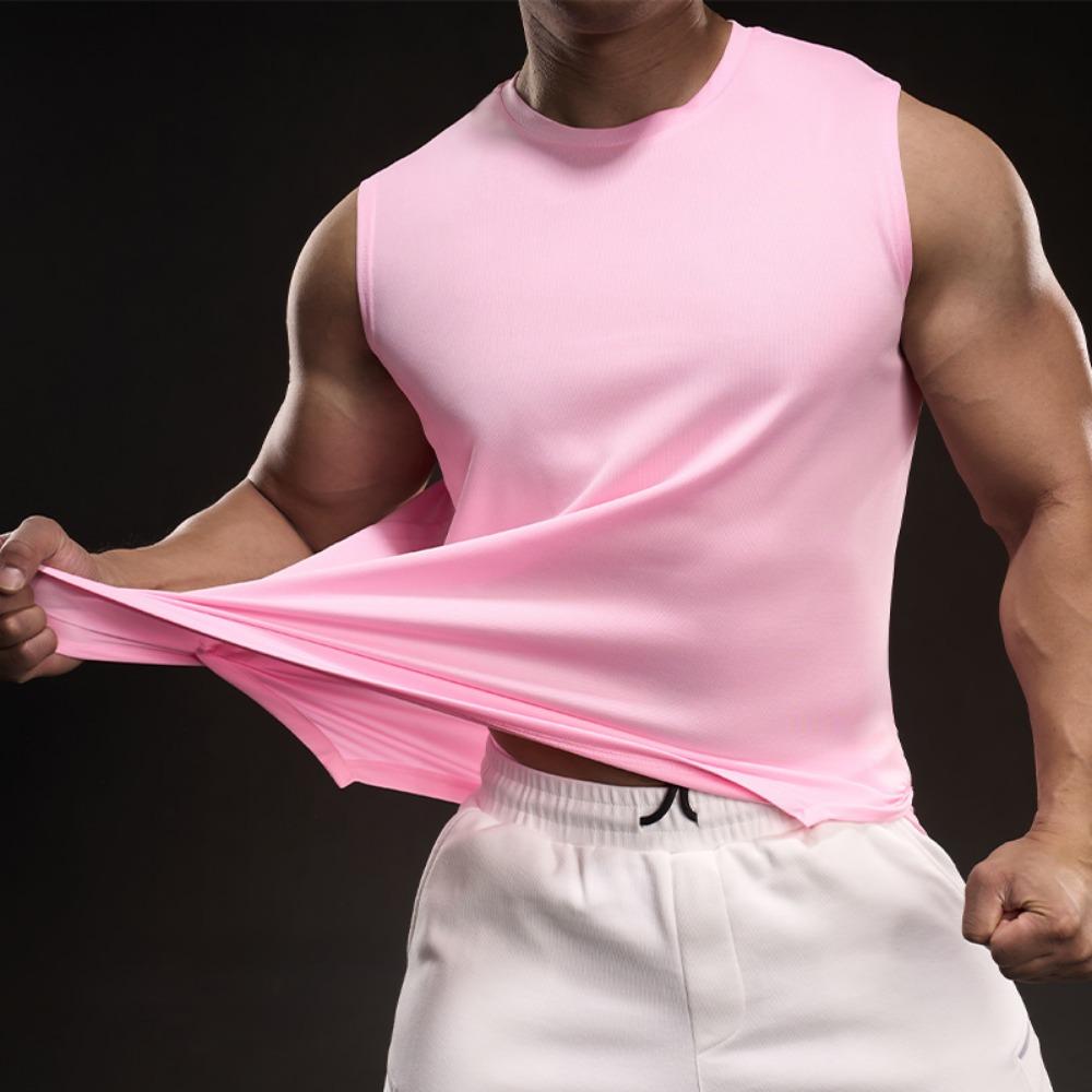 Simple Casual Short-sleeved T-shirt Fashionable Sporty Slim Elastic Fitness Outdoor Fitness Round Neck T-shirt