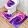 Gradual Change Pattern Toilet Floor Mat Three-Piece Bathroom Three-Piece Carpet Door Mat