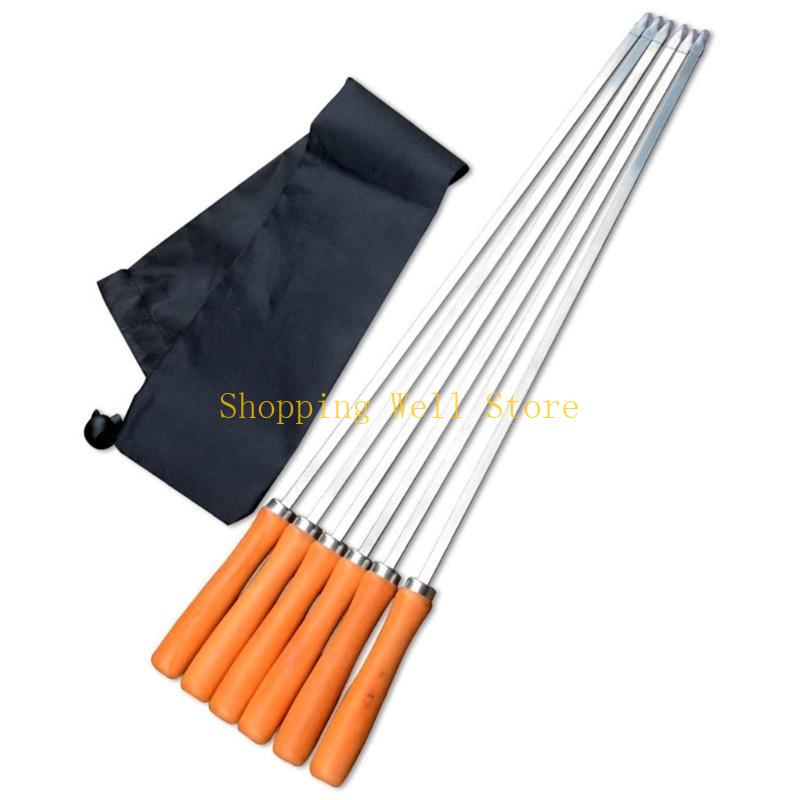 KX4B Flat Barbecue Skewers Skewers Suitable for Outdoor Cooking and Picnics China Mainland