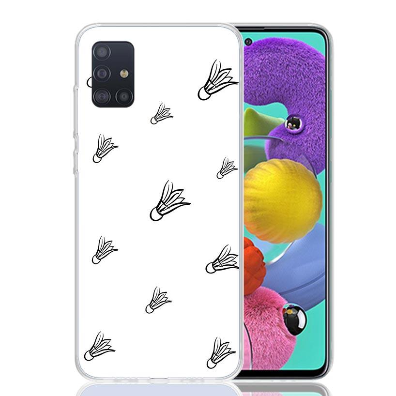 Badminton Sport Phone Case For Samsung Galaxy A52 A32 A22 A12 A02S A50S A30S A51 A31 AA71 Note 20 Ultra 10 S10 Plus Galaxy A52 A