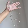 White Pearl Multi-layer Long Necklace, 2025 New Luxury Summer Stackable Sweater Chain Choker