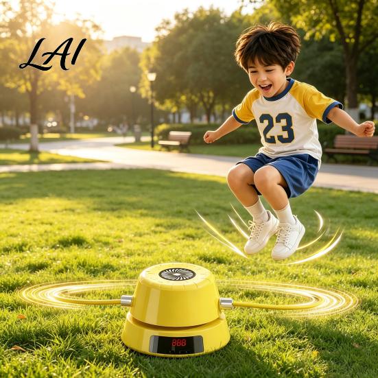 Electronic Counting Jump Rope Automatic Machine with Remote Control & LED Counter Intelligent Electric Skipping Fitness Tool for Home Office