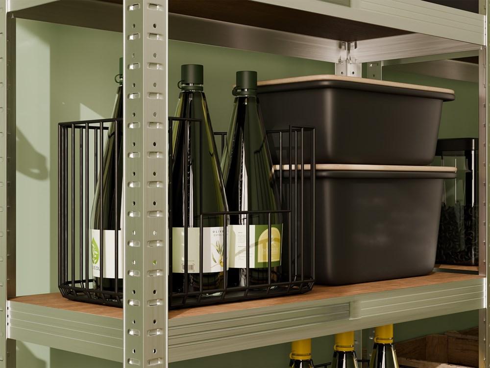 G7030 Metal Garage Storage Rack 5 Shelves 150X30X70 Galvanized
