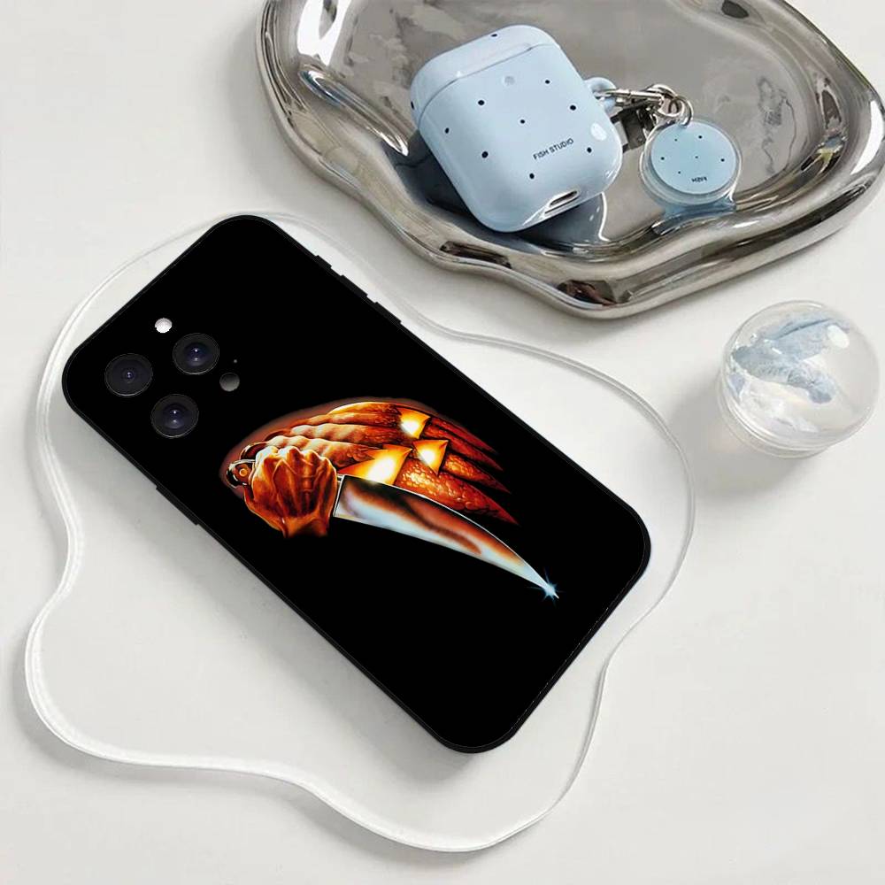 Halloween Michael Myers Phone Case Phone Case For Iphone 17 16 15 11 13 14 Pro Max X Xr Xs Max 12mini Black Shell Cover Case