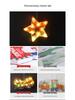 LED Christmas Tree Snowflake String Lights with Santa Claus Decoration