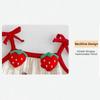 Strawberry Printed Baby Sling Jumpsuit Sweet Bow Baby Clothes Fashion Baby Romper  Summer