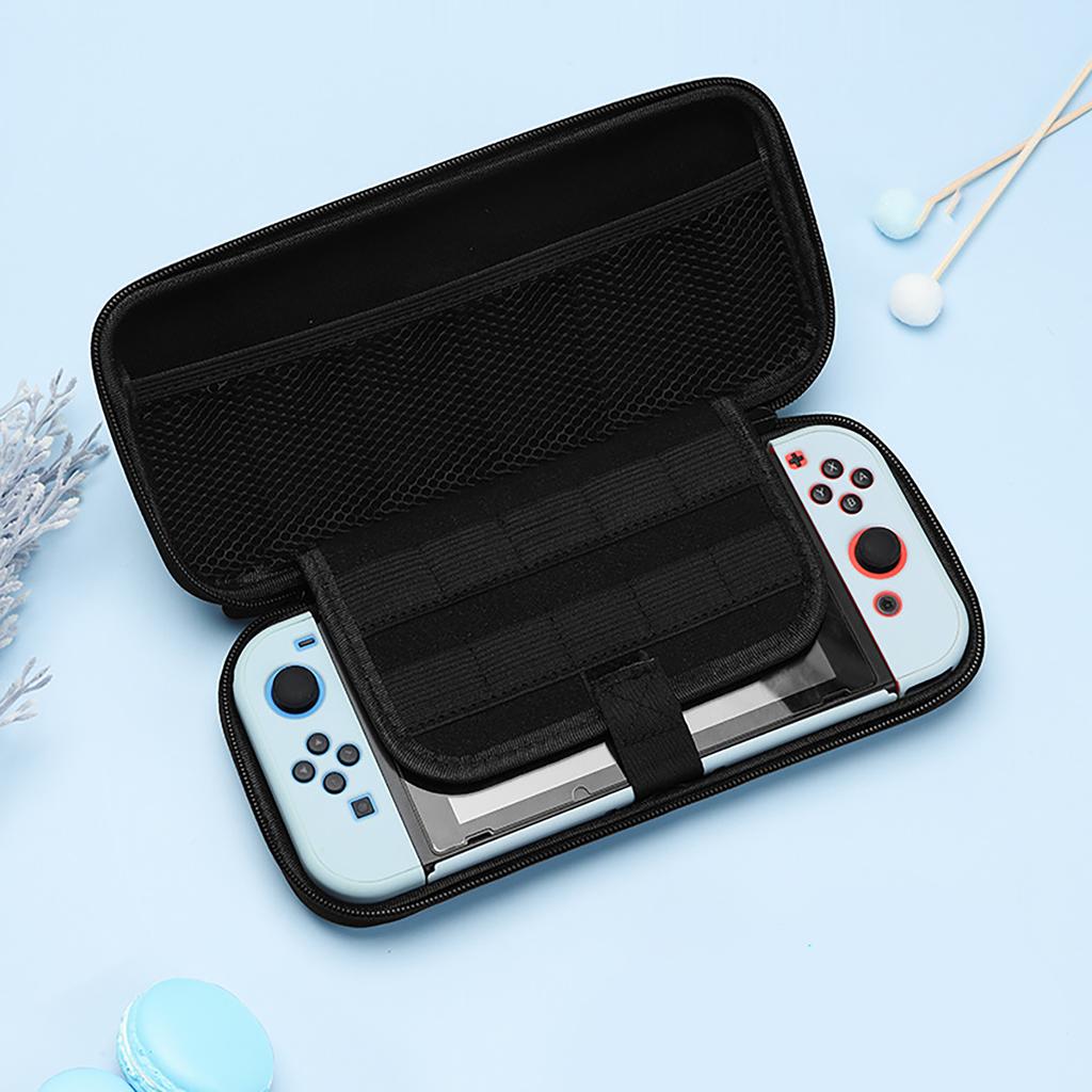 Cute Cat Paw Carrying Case Scratch Resistance Soft Lining Large Capacity Hard Shell Box Portable for Game Console Accessories