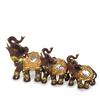 Resin Lucky Elephant Home Decor Set - Style Ornament Wedding Gift Office Or Living Room Display
