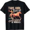 This Girl Runs On Jesus and Horses T-Shirt (2)