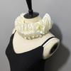 Detachable Ruffle Faux Collar Satins Shawl Wrap Role Play Clown Choker Neck Ruff Gothic Victorian Era Outfits for Women