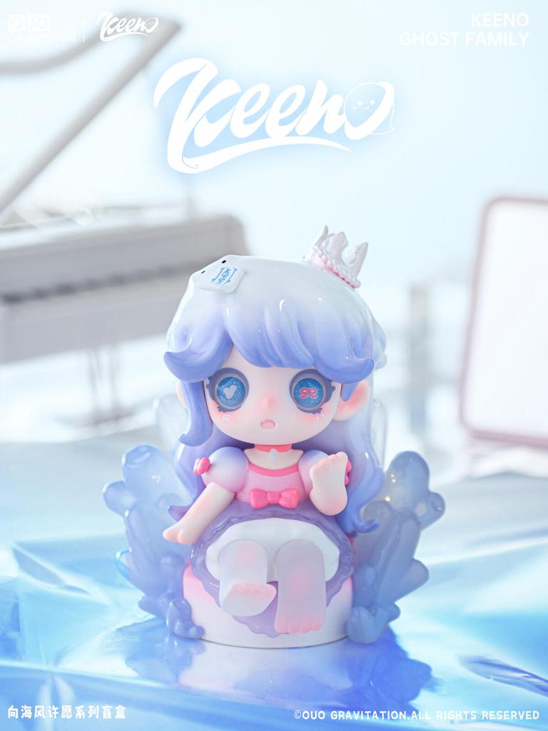 Keeno WISH ON THE SEA BREEZE Série Blind Box Roztomilá Q-Verze Pryskyřičný Model Stolní Trendy Ozdoba Designová Hračka Překvapivý Dárek