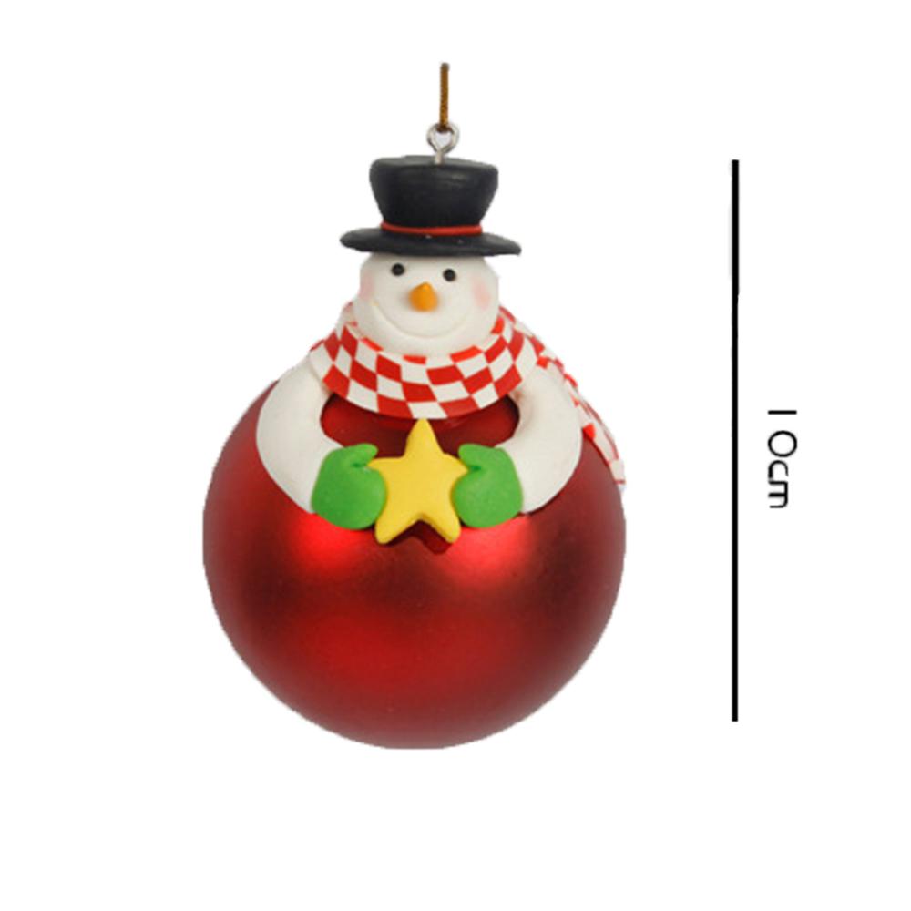 Red Snowman Bear Xmas Tree Ornament Christmas Decor Bauble Decorations Hanging Ball