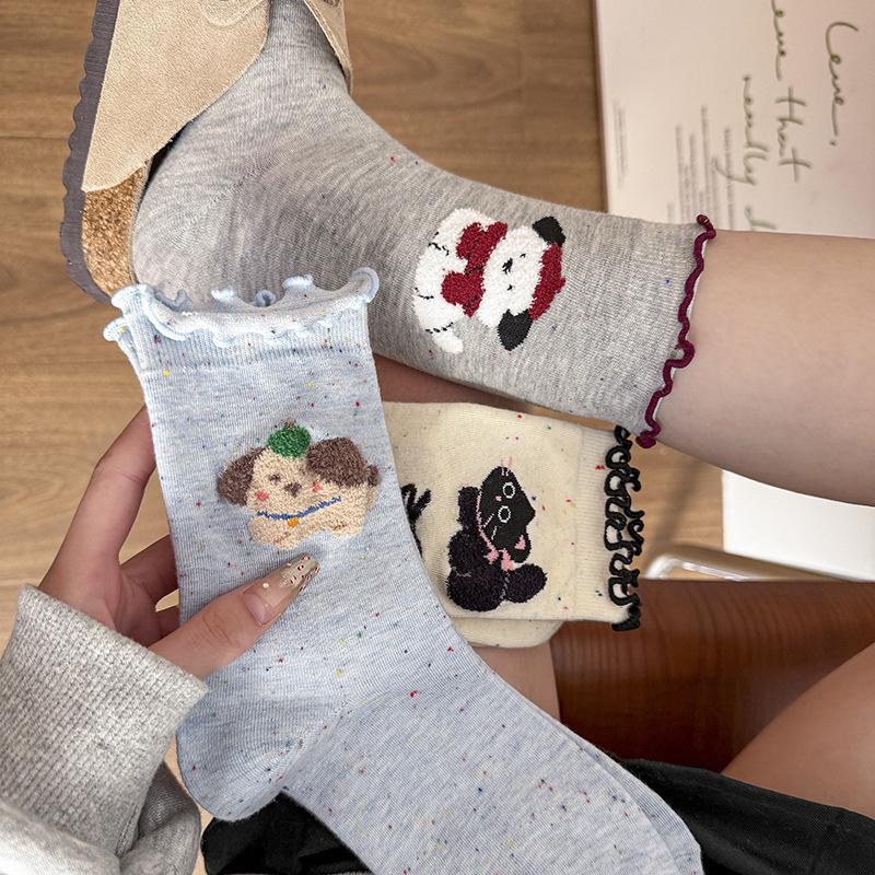 Cartoon Socks, Small Animals, Fungus, Trimmed Socks, Cute Ideas, Gauze Piles, Socks, Cotton Socks