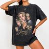 Heißes BTS Jimin Grafik Vintage T-Shirt Unisex Vintage Mode Hip Hop Streetwear Top Y2K Gothic Baumwolle Oversized T-Shirt Atmungsaktiv Bequeme Kleidung