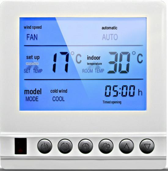 Сетевой централизованный вентиляторный доводчик Modbus RTU485 с ЖК-дисплеем