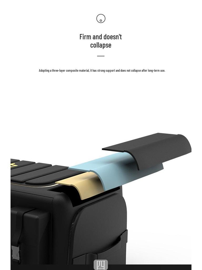 Waterproof Foldable Oxford Cloth Car Trunk Organizer - Large Capacity, Scratch-Resistant Storage Box for Home and Car Use