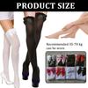 Stylish Thigh High Socks with Sweet Bowknot Accent 80D Velvets Opaque Over Knee Stockings for Women Casual and Party Use