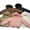 European and American short cotton clothes women's new winter big fur collar small bread clothes with jackets are in stock