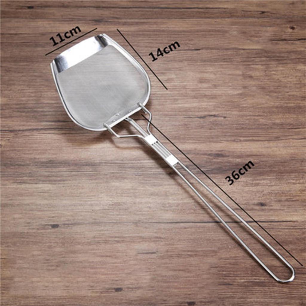 Oil Skimmer Cooking Utensil French Fries Separator Stainless Steel Strainer for Straining