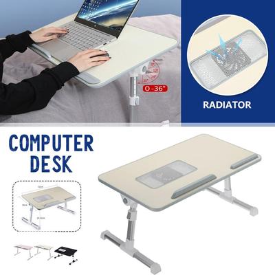 Taşınabilir katlanır dizüstü bilgisayar standı tutucu çalışma masası masası soğutma fanı katlanabilir bilgisayar masası yatak kanepe çay servis masası standı