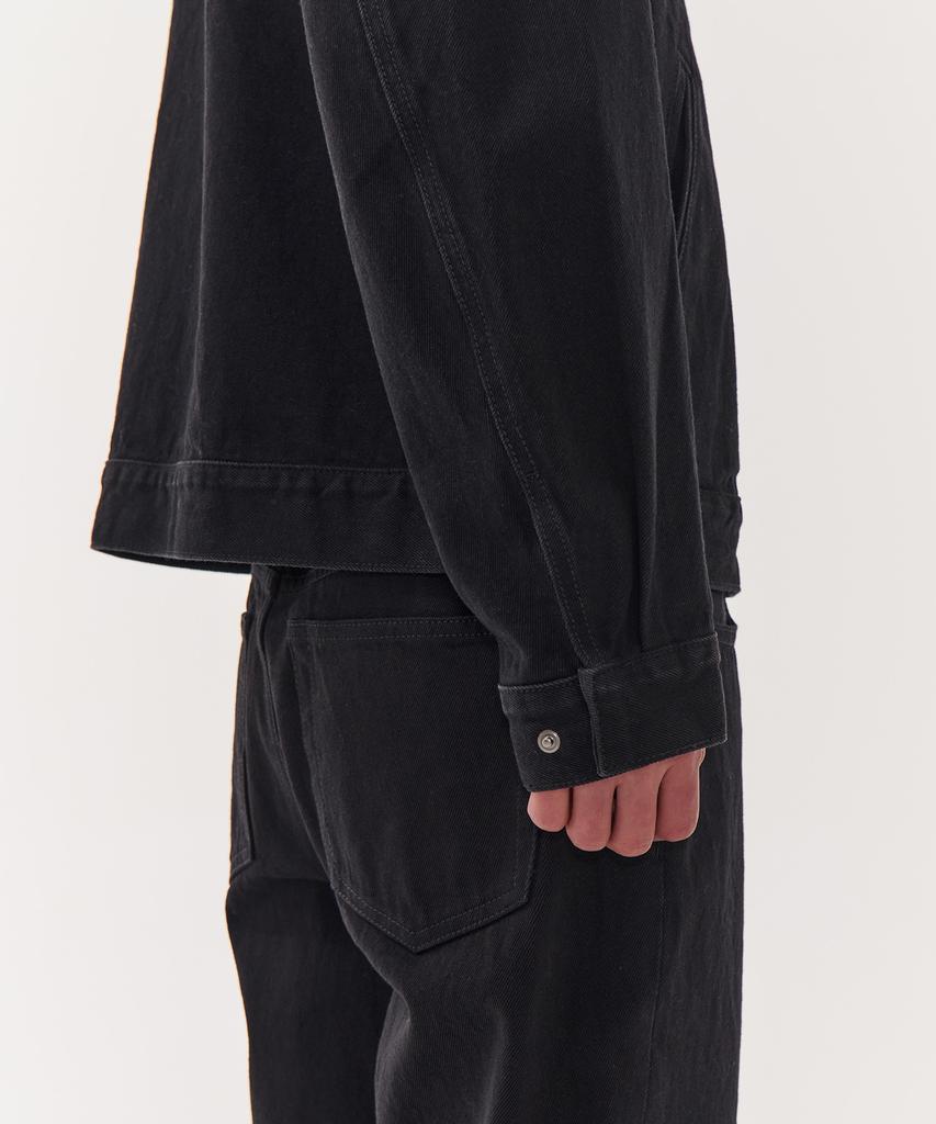 Musinsa Standard Denim Zip-Up Western Jacket [Black]