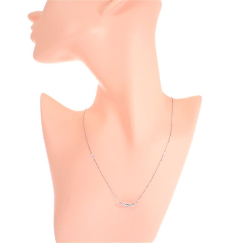 4℃  Necklace K18 white gold/diamond Women