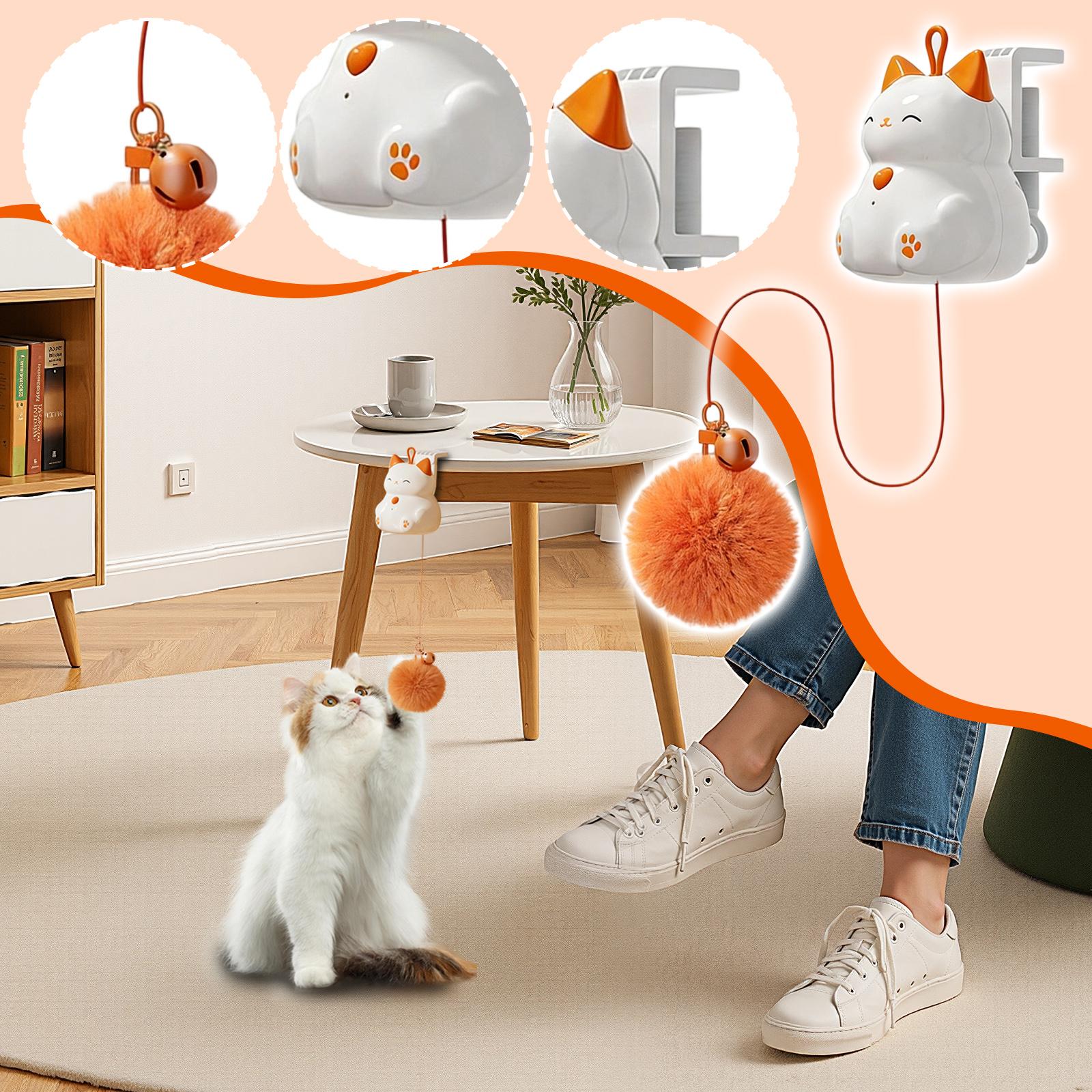 

Automatic Toy , Electric Moving Ball With Up & Down Motion, Interactive Teaser For Play & Exercise One Size