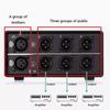 XLR Balanced Audios Selector XLR Audios Switcher 3 Inputs 1 Output Passive Design Studio Grade Connectivities Accessory