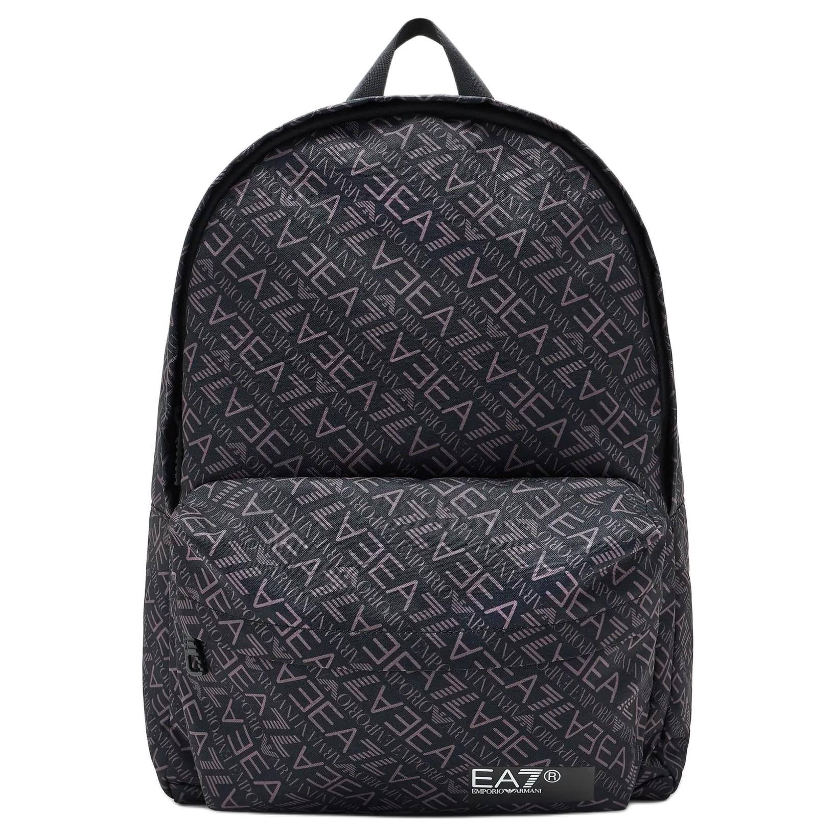 

Emporio Armani EA7 All Over Print Decoration Polyester Backpack Unisex backpack Black 7X000001AF24-977MC429 Basic Set (Bag+Dust Bag)