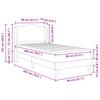Bed Frame with Headboard Blue 80 X 200 Cm Velvet