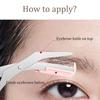 Pink Eyebrow Trimming Scissors with Built-in Comb - Stainless Steel, Precise Grooming Tool, Creating Perfect Eyebrows