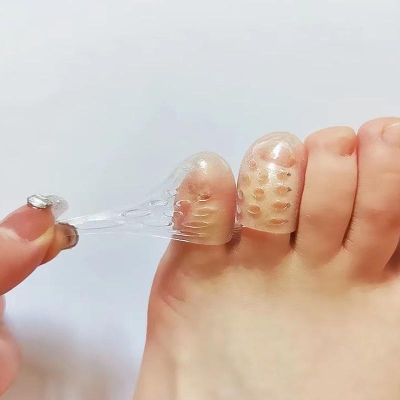 Shock Absorbing Toe Guards Flexible Fit Cover For Running Gym Sports And Daily Foot Pains Relief Light Design 10pcs