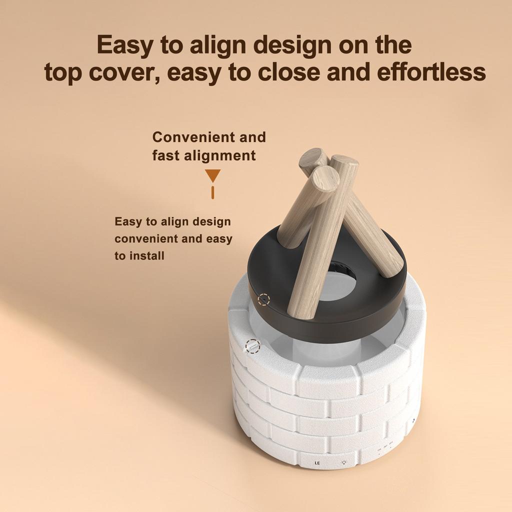 Simulation Flame Humidifier  Upgraded Flame Aromatherapy Machine Home Bedroom Spray Atomizer