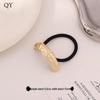 Minimalist Metal Hair Ring - New Korean Style High-End Ponytail Tie Rubber Band.