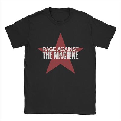 25ss Summer Rage Against The Machine Star TShirt Women Funny Cotton Tees Crew Neck Short Sleeve Unisex T Shirts Big Size Tops