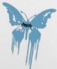 MAHAGRID Butterfly Goth Crop Tee White(Mg2Emft583A)