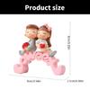 Miniature Couple Statues Creative Grandparents Resins Minaitures Figurines Ornament Cake Toppers for Valentines Day Gift