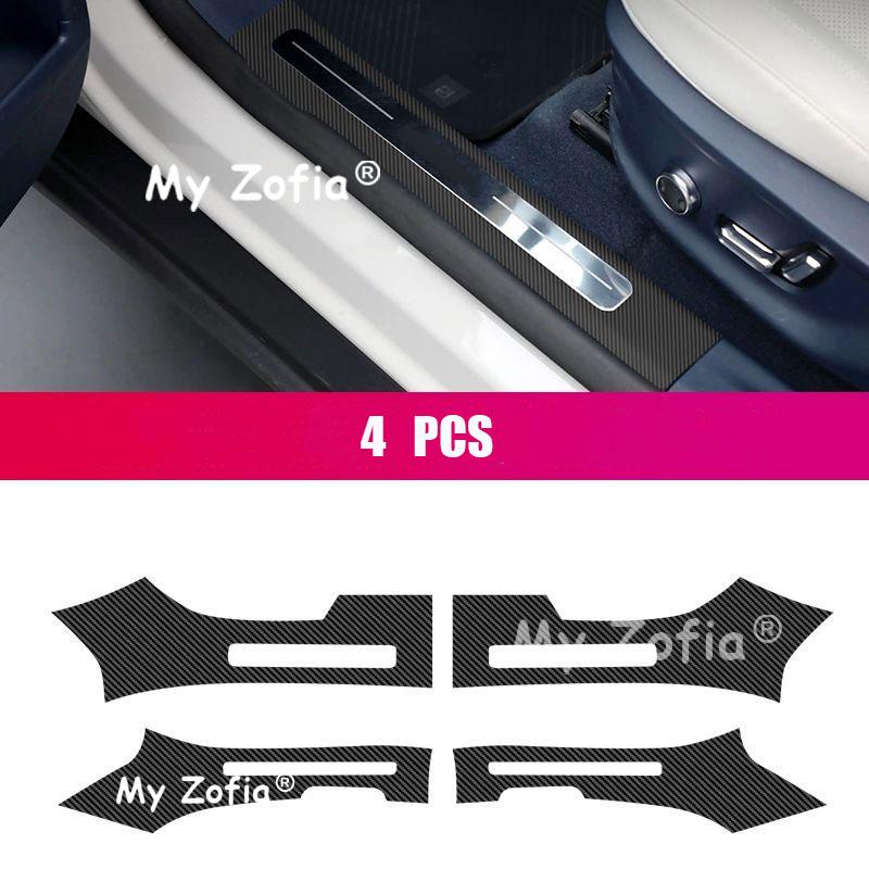Leather Car Door Anti-Kick Pad Inner Door Sill Plate Anti-Dirty Protective Cover Auto Interior Accessories For Zeekr X 2026 2027