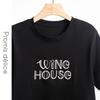TaTu Letter Embroidery Short Sleeve Women's T-shirt