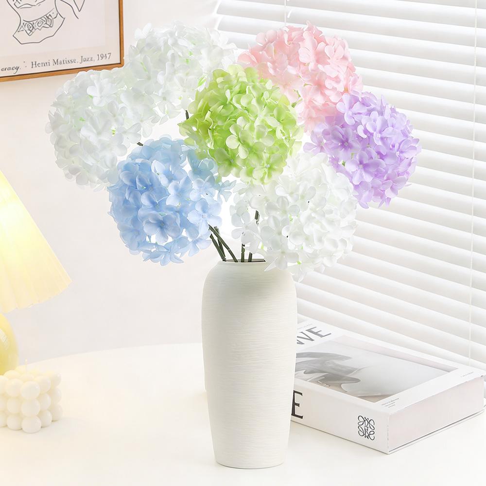 1/3Pcs Hydrangea Artificial Flowers Bouquet Fake Flower for Home Room Decor Garden Wedding Decoration Vase Flower Arrangement