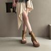 Fashion versatile casual retro toe cool boots women's 2025 summer new versatile temperament simple outer wear stacking boots