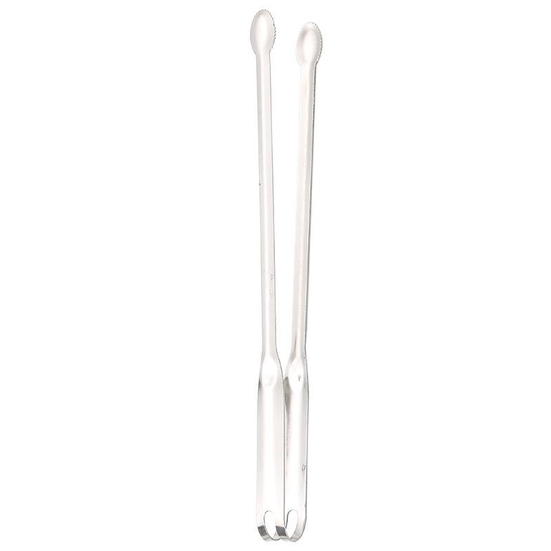 Stainless Steel Korean BBQ and Steak Cooking Tongs - Long, Anti-Scald Design Tweezers