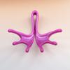 Portable frog claw shape manual head massage claws massage scalp hair root comfortable not hurt scalp not pinch hair